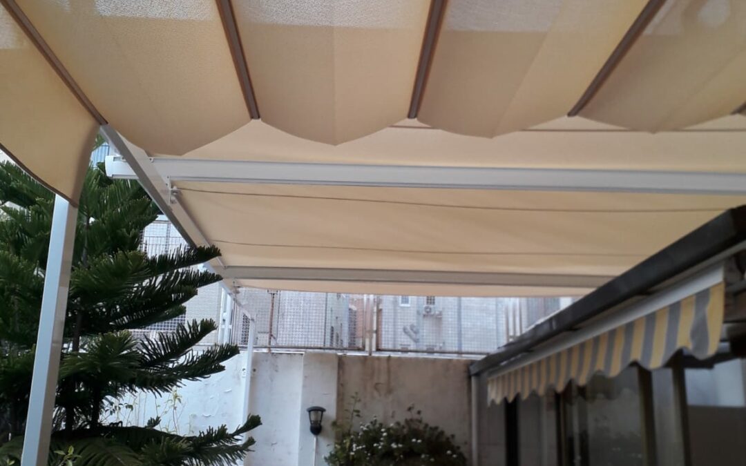 PERGOLAS HORIZONTALES PLEGABLES PARA PATIOS Y TERRAZAS