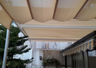 pergolas horizontales plegables para patios terrazas _1